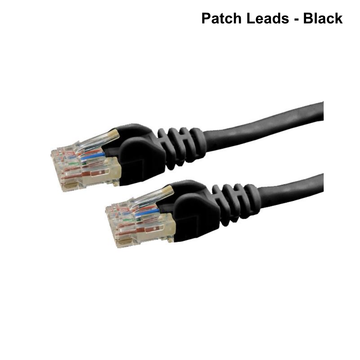 Cat6 UTP Patch Lead (T568A Specification) 250MHz - Black - Select Length - 0.5 to 20m Cat6 UTP Patch Lead - 20m - Black