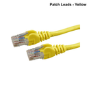 Cat6 UTP Patch Lead (T568A Specification) 250MHz - Black - Select Length - 0.5 to 20m Cat6 UTP Patch Lead - 15m - Yellow