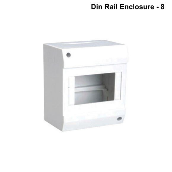 TSDRE - Surface Mounted DIN Rail Enclosure, 1 to 12 Pole, Moulded Bas TSDRE - Surface Mounted DIN Rail Enclosure - 8 Pole