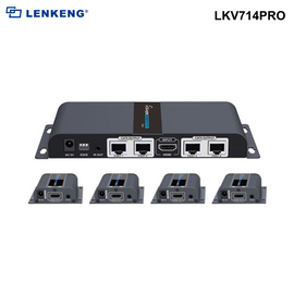 LKV71 - Lenkeng 1 in 2,4,8 Out HDMI Extender. 1x HDMI in to RJ45 out, 2, 4 or 8 Receivers 1x HDMI source to 4x HDMI displays