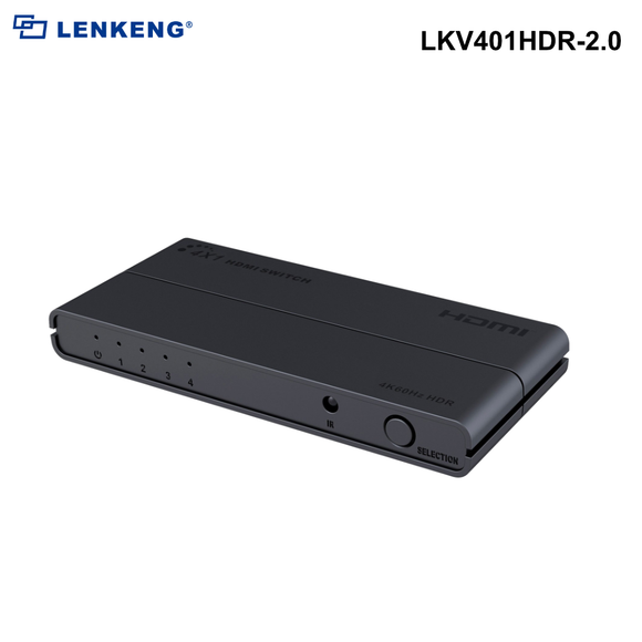 LKV401HDR-2.0 - Lenkeng 4 in 1 Out HDMI Switch. Supports UHD 4K2K@30/60Hz
