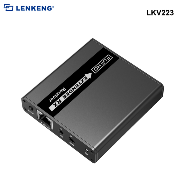 LKV223 - Lenkeng HDMI & IR Extender Kit over Cat6/6a/7 up to 1080P@60Hz, Zero Latency