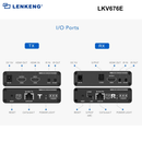 LKV676E - Lenkeng HDMI 2.0 Extender over Cat6/6a. Supports up to 4K, Zero Latency, Two Way IR