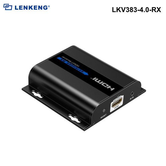 LKV383-4.0-RX - Lenkeng HDbitT HDMI Extender over IP CAT5/5e/6 Network Receiver Only