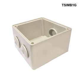 TSIMB - Mounting Base and Lids IP66, Stainless Steel Cover Fastening - Options 1G to 8G Mounting Base 1 Gang IP66