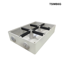 TSIMB - Mounting Base and Lids IP66, Stainless Steel Cover Fastening - Options 1G to 8G Mounting Base 6 Gang IP66