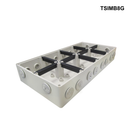 TSIMB - Mounting Base and Lids IP66, Stainless Steel Cover Fastening - Options 1G to 8G Mounting Base 8 Gang IP66