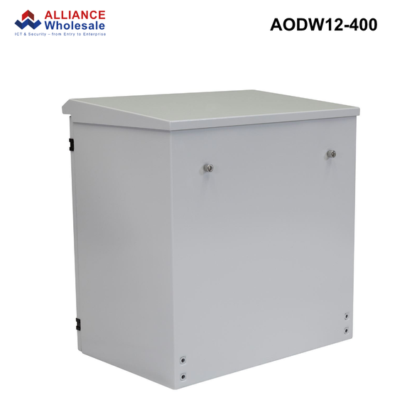 AODW - Outdoor Wall Mount Cabinet, IP65 Rated, 6RU to 24RU, 400 or 600mm - Grey