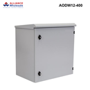 AODW - Outdoor Wall Mount Cabinet, IP65 Rated, 6RU to 24RU, 400 or 600mm - Grey Outdoor Wall Mount Cabinet - 12RU - 400mm