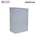 AODW - Outdoor Wall Mount Cabinet, IP65 Rated, 6RU to 24RU, 400 or 600mm - Grey