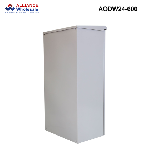 AODW - Outdoor Wall Mount Cabinet, IP65 Rated, 6RU to 24RU, 400 or 600mm - Grey
