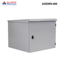 AODW - Outdoor Wall Mount Cabinet, IP65 Rated, 6RU to 24RU, 400 or 600mm - Grey Outdoor Wall Mount Cabinet - 9RU - 400mm