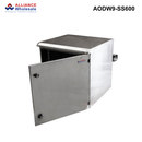 AODW-SS - Outdoor SUS316 Wall Mount Cabinet, IP65 Rated, 6RU to 24RU, Stainless Steel, 400 or 600mm Outdoor SS Wall Mount Cabinet - 9RU - 600mm