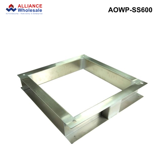 AODW-SS - Outdoor SUS316 Wall Mount Cabinet, IP65 Rated, 6RU to 24RU, Stainless Steel, 400 or 600mm Outdoor SS Wall Mount Cabinet Plinth - 600mm