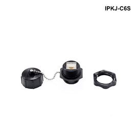 IPKJ-C6S - IP67 Rated Cat6 Shielded Keystone Jack with Dust Cap