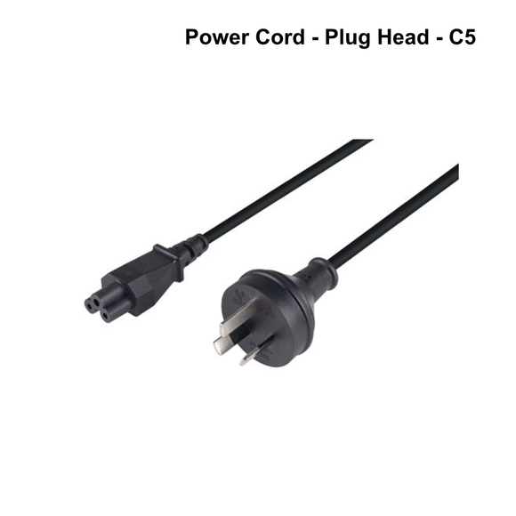 C-POWERNC - Standard Head 3-Pin To C5 Clover Shaped Female Connector Standard Head 3-Pin To C5 Clover Shaped - 5m