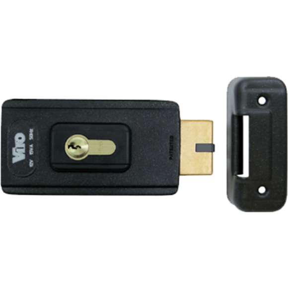 B-VIRO - 12V Strike for swing driveway & pedestrian gates & 35mm lock Cylinder