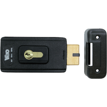 B-Viro-Horizontal - Horizontal 12V Strike for swing driveway & pedestrian gates & 35mm lock Cylinder