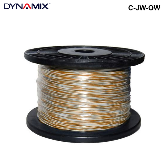 C-JW - Jumper Cable Roll, Copper: 0.5mm (non- tinned). Solid overall diameter: 0.90mm. PVC Insulation Jumper Cable Roll Copper 0.5mm - Orange & White