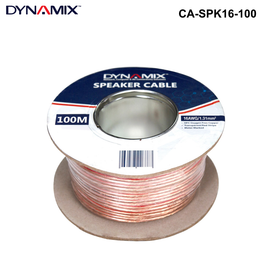 CA-SPK16 - 16AWG/1.31mm Speaker Cable, OFC 25/025BCx2C, Clear PVC Insulation 1.31mm Speaker Cable Clear PVC - 100m