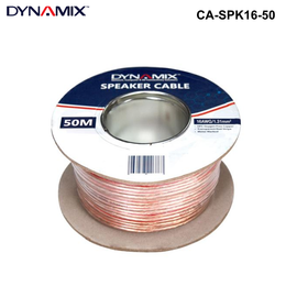 CA-SPK16 - 16AWG/1.31mm Speaker Cable, OFC 25/025BCx2C, Clear PVC Insulation 1.31mm Speaker Cable Clear PVC - 50m