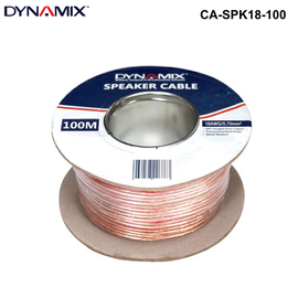 CA-SPK18 - 18AWG/0.75mm PVC Speaker Cable, Bare Copper, Metre Marked 0.75mm Speaker Cable Clear PVC - 100m