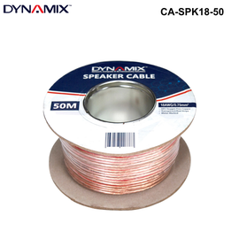 CA-SPK18 - 18AWG/0.75mm PVC Speaker Cable, Bare Copper, Metre Marked 0.75mm Speaker Cable Clear PVC - 50m