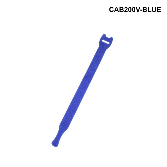 CAB200V - Hook & Loop Cable Tie - 200mm x 13mm - 10 Pack - Blue or Red options Hook & Loop Cable Tie - 200 x 13mm - 10 Pack - Blue
