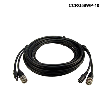 CCRG59WP - BNC Male To Male With 2.1mm Power Cable Male/Female. 5-30m Options BNC Male To Male With 2.1mm Power Cable Male