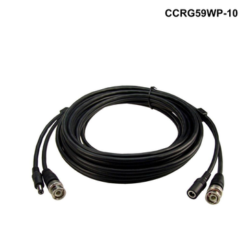 CCRG59WP - BNC Male To Male With 2.1mm Power Cable Male/Female. 5-30m Options BNC Male To Male With 2.1mm Power Cable Male