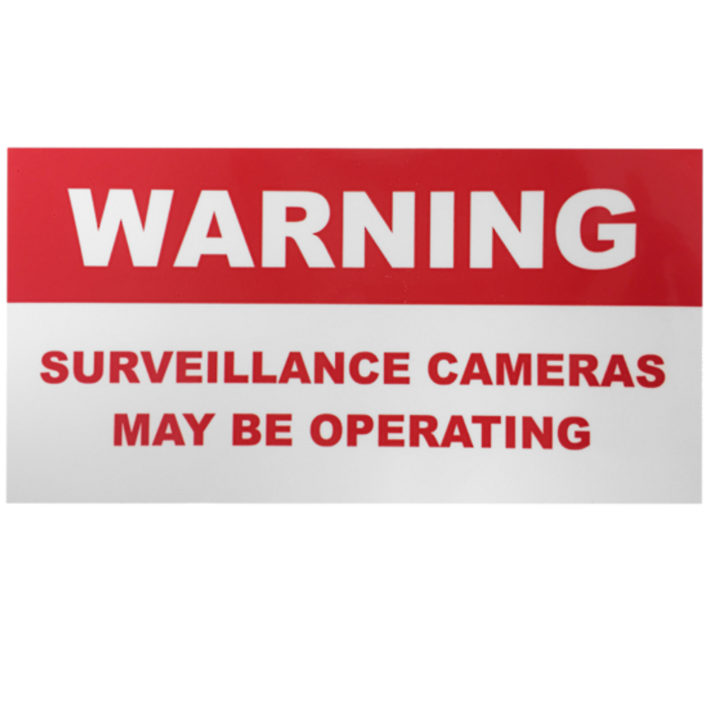 CCTV STICKER - Warning Surveillance Camera Sticker