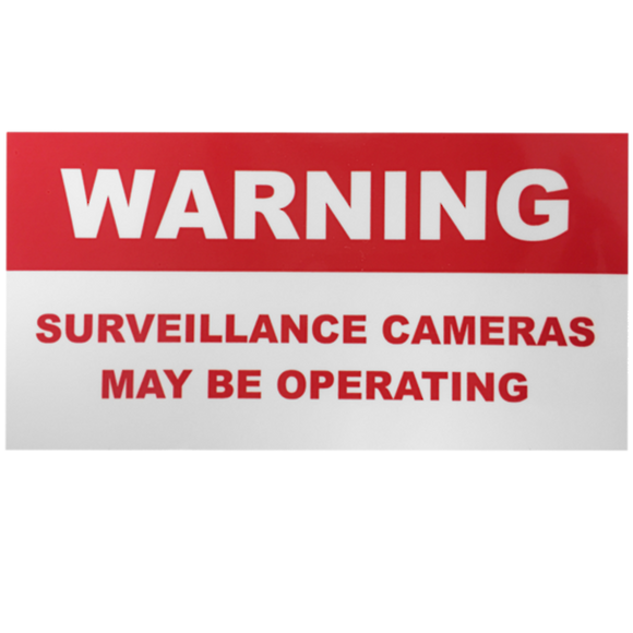 CCTV STICKER - Warning Surveillance Camera Sticker