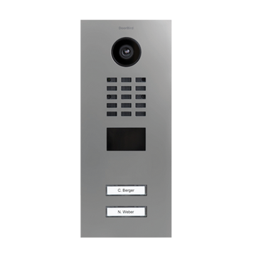 DB-D2102V - Doorbird IP Video Door Station Stainless Steel V2A Brushed, 2 Call Buttons