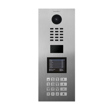 DB-D21DKV - Apartment IP Intercom, Brushed S/Steel, Flush-mounted (Vertical), Integrated Keypad