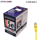 C-C5E-SLD - 305m Cat5e UTP Solid Cable Roll 100MHz, 24AWGx4P, PVC - Colour Options 305m Cat5e UTP Solid Cable Roll - Yellow