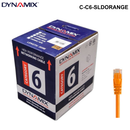 C-C6-SLD - 305m Cat6 Blue UTP SOLID Cable Roll, 250MHz, 23AWGx4P, PVC - Colour Options 305m Cat6 UTP Solid Cable Roll - Orange