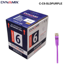 C-C6-SLD - 305m Cat6 Blue UTP SOLID Cable Roll, 250MHz, 23AWGx4P, PVC - Colour Options 305m Cat6 UTP Solid Cable Roll - Purple