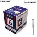 C-C6-SLD - 305m Cat6 Blue UTP SOLID Cable Roll, 250MHz, 23AWGx4P, PVC - Colour Options 305m Cat6 UTP Solid Cable Roll - White