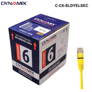 C-C6-SLD - 305m Cat6 Blue UTP SOLID Cable Roll, 250MHz, 23AWGx4P, PVC - Colour Options 305m Cat6 UTP Solid Cable Roll - Yellow Security
