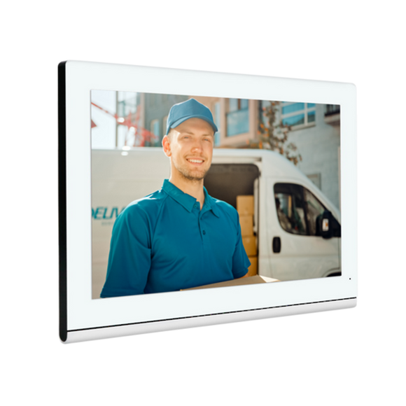 E-CON MONITOR-W - White 7" touch screen monitor with Wifi & Ethernet. Compatible with E-CON GATE & EC-CON GATE-K