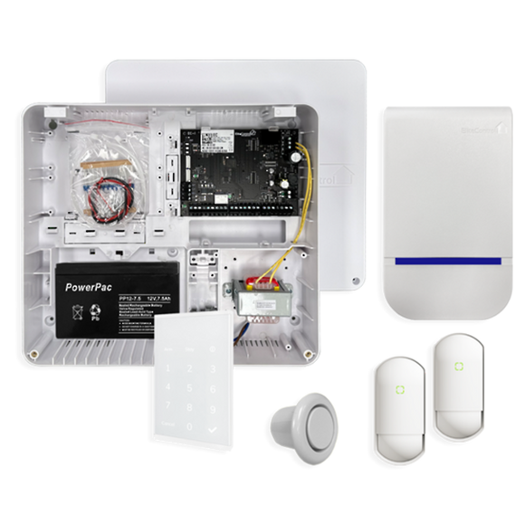 EC-KIT KP W NC - EC security alarm kit with (EC-KP White keypad) no cable
