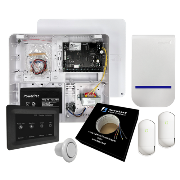 EC-KIT TOUCH B - EC security alarm kit with black touch screen keypad