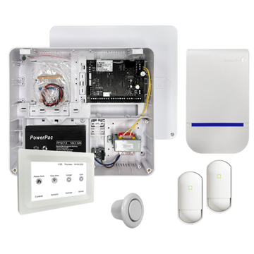 EC-KIT TOUCH W NC - EC security alarm kit with (white 5" touch screen keypad) no cable