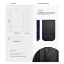 EC-Siren-B - Charcol External Alarm Siren with Blue LED