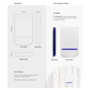 EC-Siren - White External Alarm Siren with Blue LED