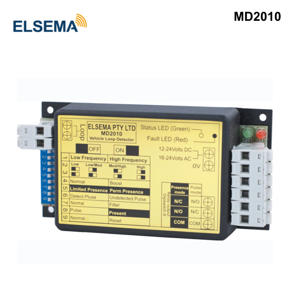 MD2010 - ELSEMA Vehicle Loop Detector for Automatic Gates and Doors ...