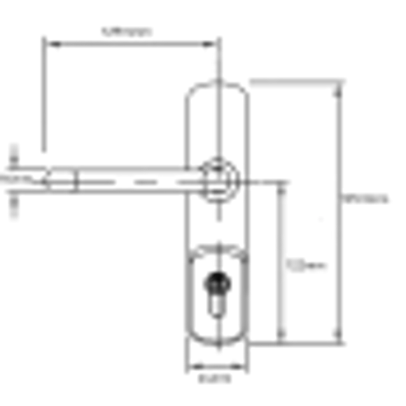 EXI325EA-SIL - EXIDOR Lever Operated Exit Access Device