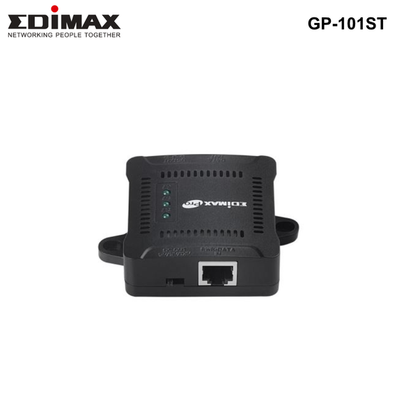 GP-101ST - Edimax Gigabit PoE+ Splitter. Adjustable output power 5, 9,12VDC