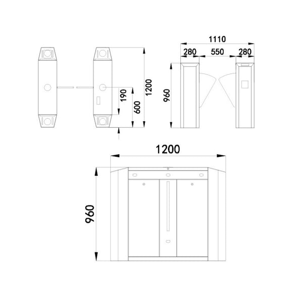 FGES-FB550-1 - FERN360 - Stainless Steel Flap Barrier