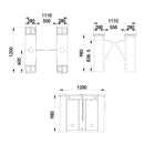 FGES-FB550-2 - FERN360 - Stainless Steel Flap Barrier